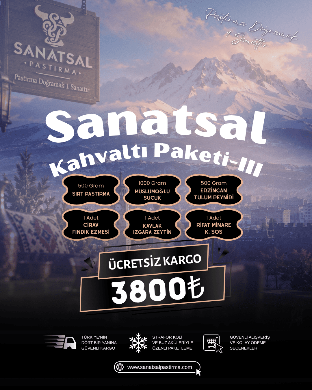 Sanatsal Kahvaltı Paketi III