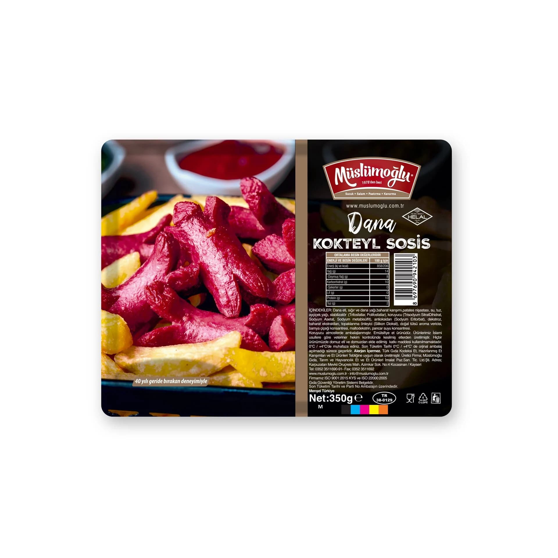 Dana Kokteyl Sosis 350Gr